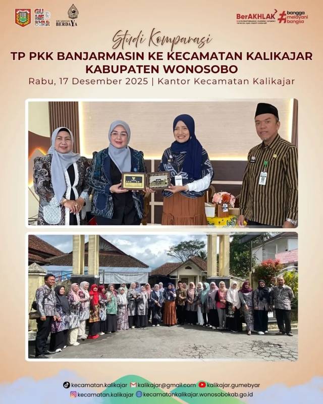 STUDI KOMPARASI TP PKK BANJARMASIN KE KECAMATAN KALIKAJAR KABUPATEN WONOSOBO